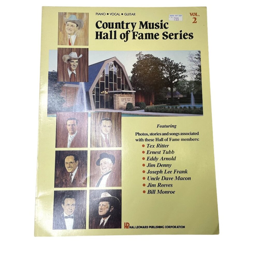 Country Music Hall of Fame Series Sheet Music Piano Vocal CGuitar Vol 2 u